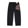 RogueWave Kirschblüten Selvedge Stickerei Denim Hose Y2k Retro Lässig Baggy Gerade Weites Bein Jeans Hohe Qualität Hiphop Streetwear