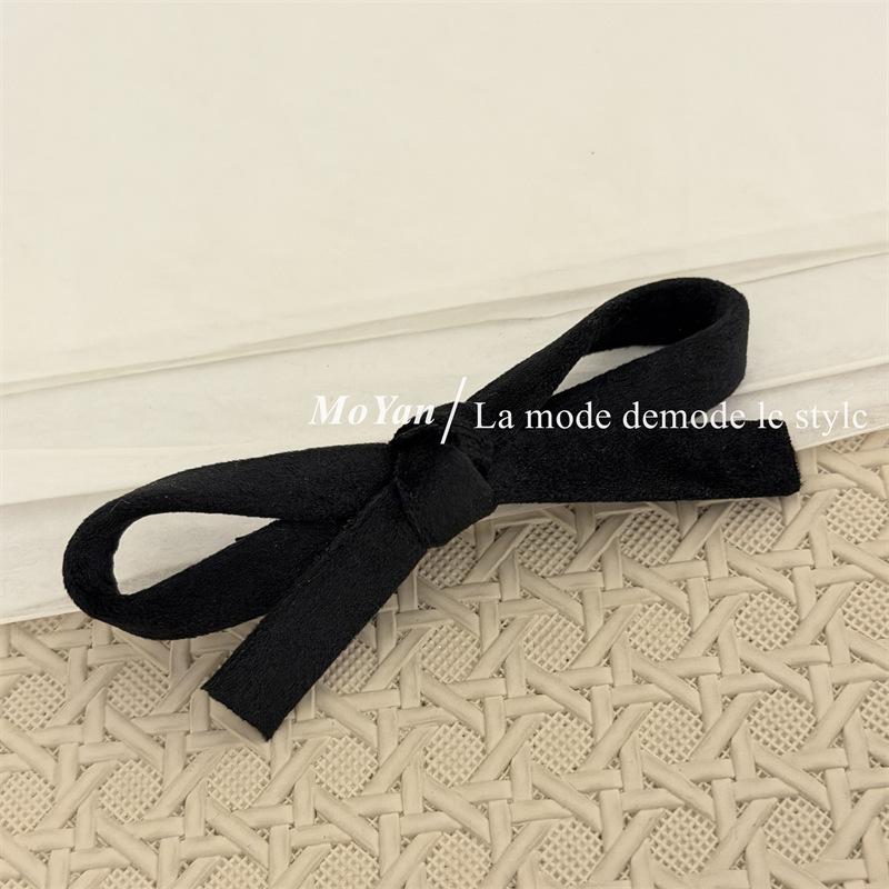 

Трехмерная заколка-бант, Элегантная заколка-уточка, Зажим для волос для бокового пробора, Заколка для фиксации боковой челки чёрный