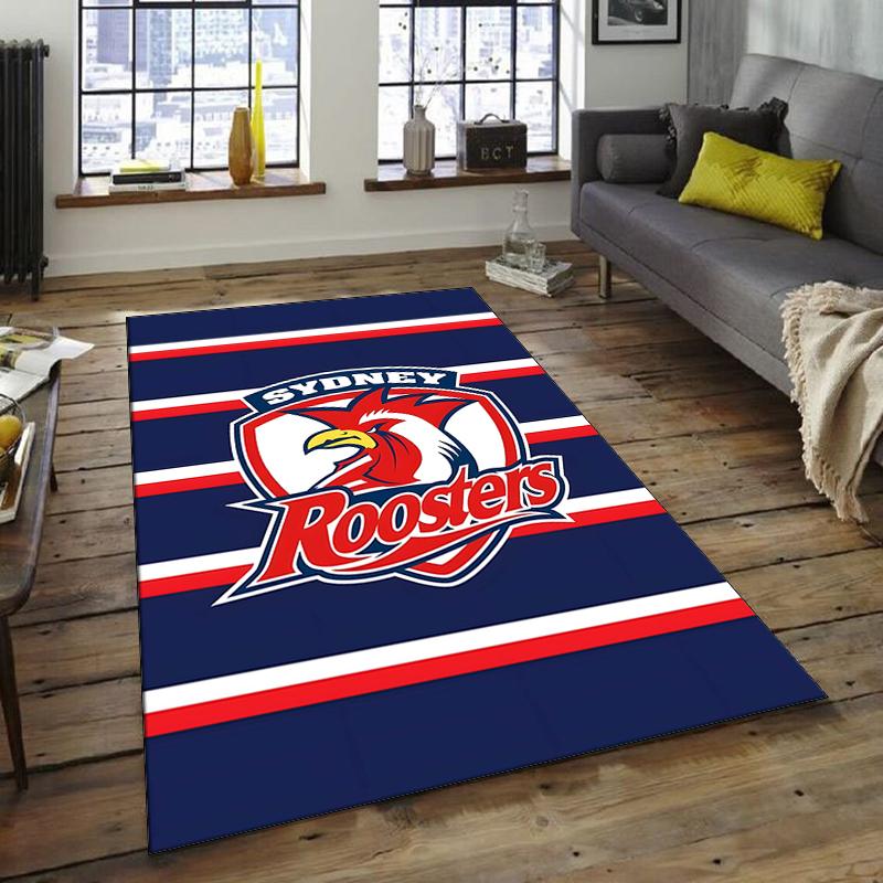 1pc Football Team Design Area Rug - Non-Slip, Soft & Cozy Floor Mat for Living Room, Bedroom, Office - Indoor/Outdoor Decorative Carpet