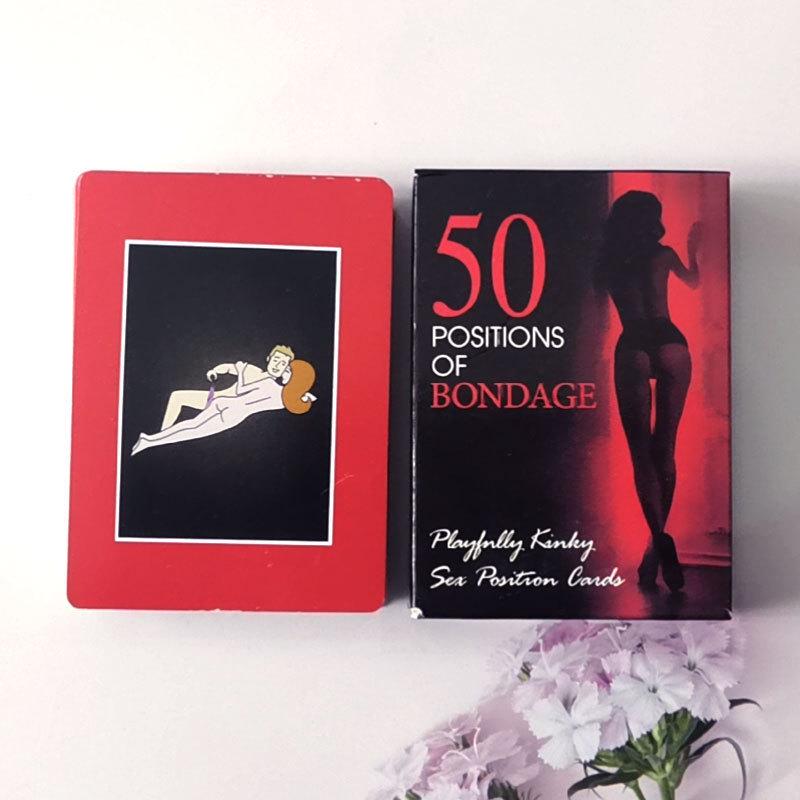 50 Passion Cards: Bedroom Commands & Sex Positions Game for Couples
