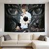 DDDeath Note Manga Tapestry Dorm Wall Decor Modern Stripe Hanging Decoration MultiSize High Quality Flat Print Design