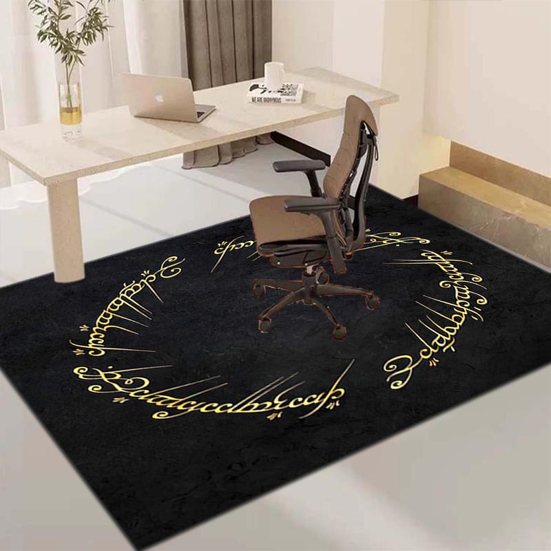 1PC Lord of the Rings Print Rug - home decoration Carpet For Living Room Bedroom Flooring Computer Chair Area Rug