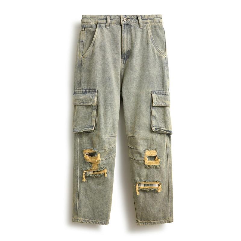 American Retro Trendy Brand Spring and Autumn New Loose Harlan Jeans