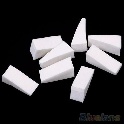 16 PCS Nails Beauty Accessories White Sponges for Acrylic Manicure Gel Nail Art Care DIY UV Tool