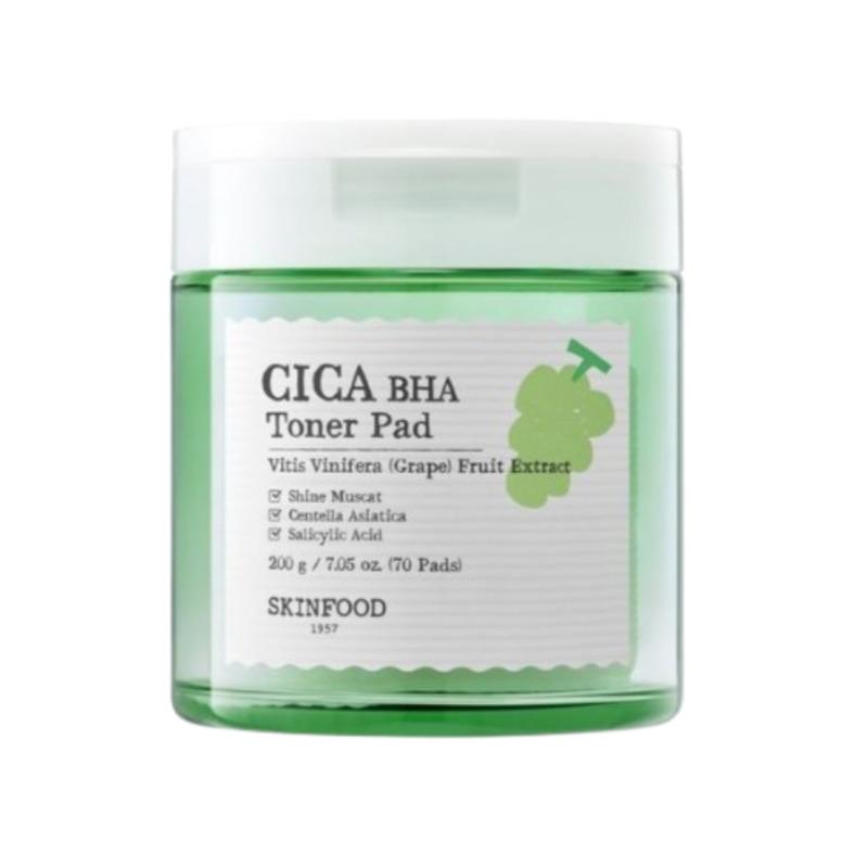 

Skinfood Тонер-пэды Shine Muscat Cica BHA 70 штук