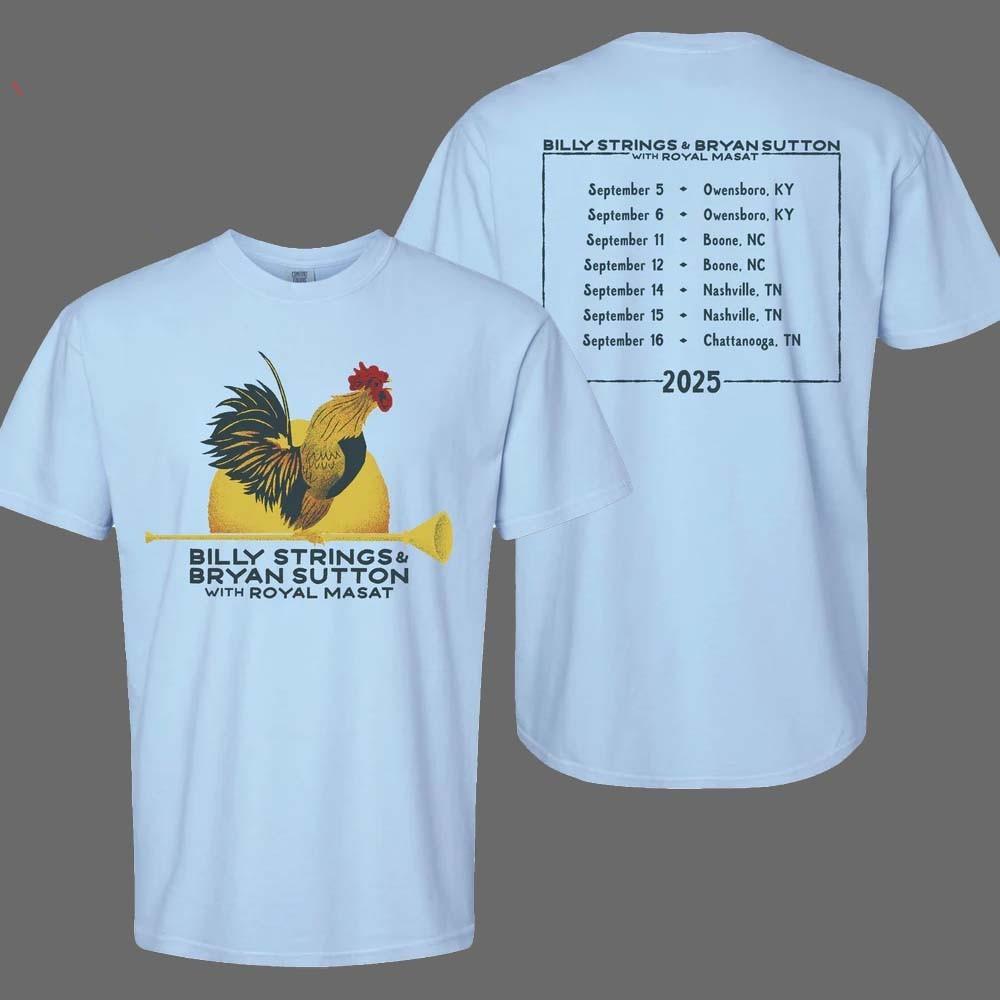 Billy Strings And BrSut.ton With Roy.al Ma.sat 2026 On Tour Rooster Tee with Dat S