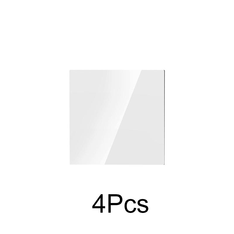 1/2/4PC Wall Sticker DIY Self Adhesive Party Favors Removable Mirror Soft Safety Acrylic Mirror Square Shape Bedroom Decor