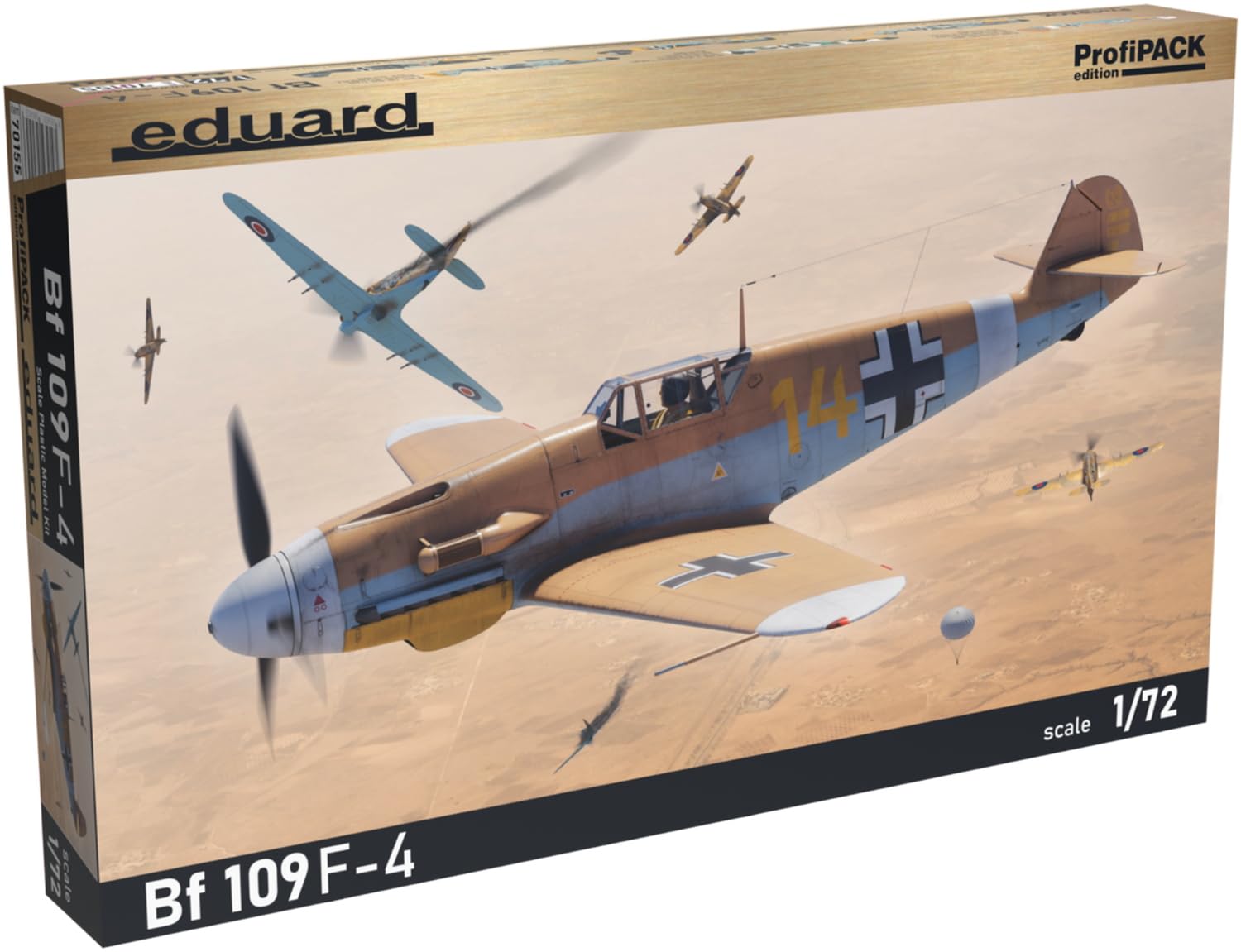 

Пластиковая модель Eduard Profipack EDU70155 1/72 Bf109F-4