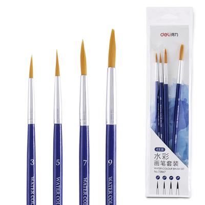 4 Stück/Set, Aquarellpinsel-Set, Größen 3, 5, 7 und 9, Hakenpinsel, Ölmalpinsel, Setzpinsel, Aquarellpinsel, Chinesisches Malwerkzeug