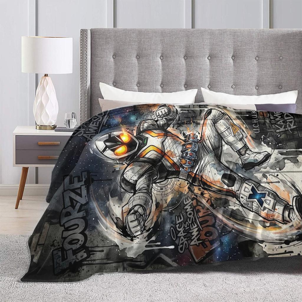 Kamen Rider Plush Blanket Girls Boys Flannel Bedding Throws For Home Decor Super Warm Quality Bedspread Present