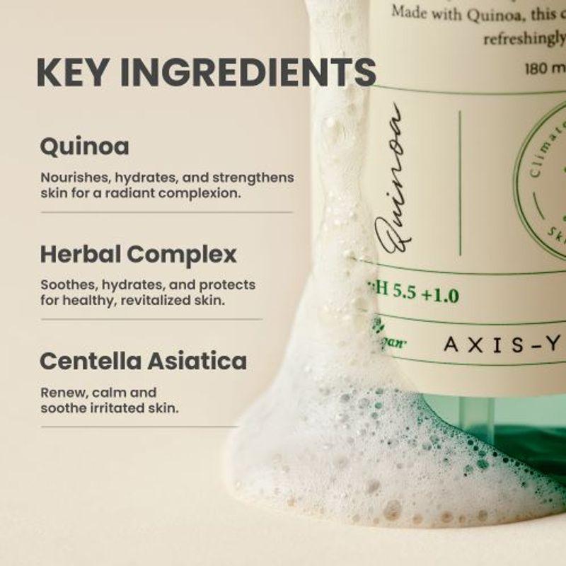 AXIS-Y Quinoa One-Step ausgleichender Gel-Reiniger 180ml