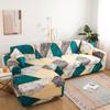 Geometric Elastic Sofa Cover Slipcovers L-Shaped Corner Sofa Couch Cover Armchair Sofa Cover 1/2/3/4 Seater for Living Room 1PC