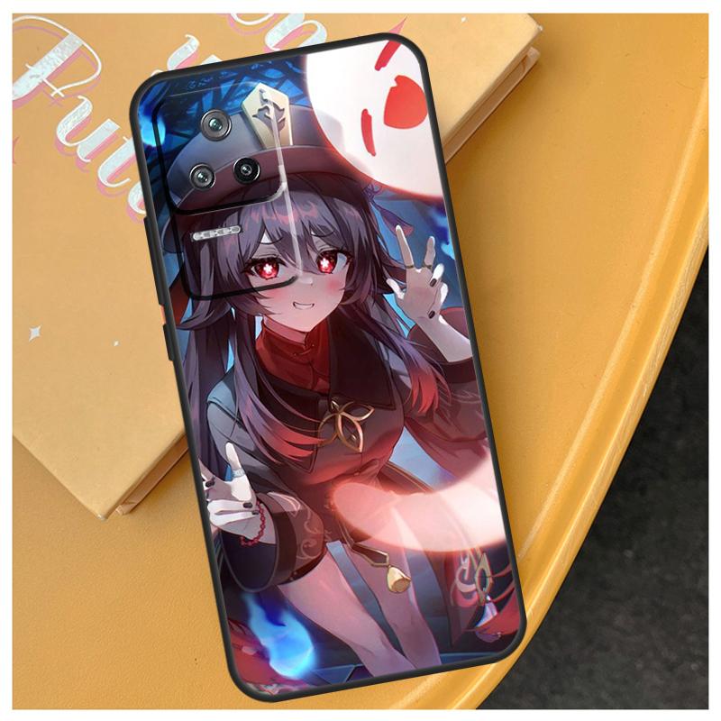 Genshin Impact Zhongli Hutao Case For POCO F5 X5 X3 Pro F3 F4 X4 GT M4 M5 Back Cover For Xiaomi 12 Lite 11 13 11T 12T Pro