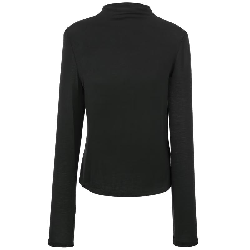 Sancai 2026 Autumn Half-High Collar Slim Fit T-shirt