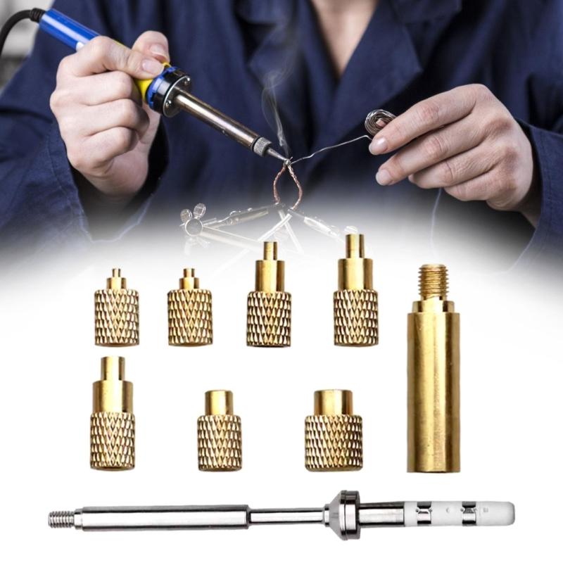 Solder Tip Set Multiple Size for TS100 Soldering Irons 8 Size Option Heat Inserts Printer Repair Accessories