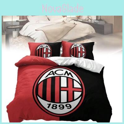 3-teilige Bettwäsche mit Teamlogo aus strapazierfähigem Polyester und aktiver Bedruckung für Wohnkomfort