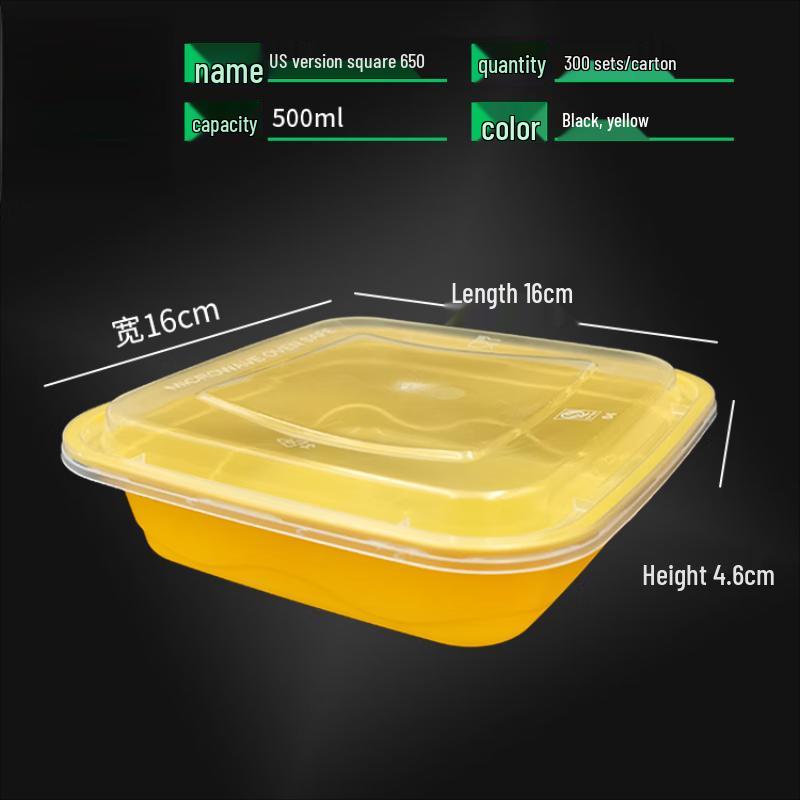 Einweg-Kunststoff-Lebensmittelbehälter mit Deckel