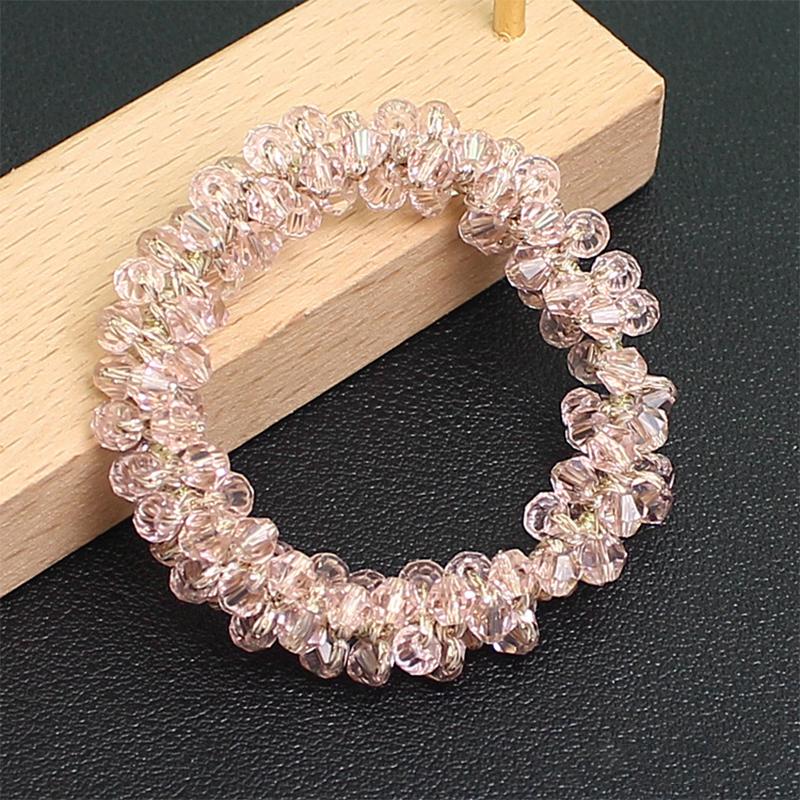 Fargerikt kirsebær elastisk hårbånd for kvinner jenter søt hårpynt scrunchie hårstrikk hårtilbehør