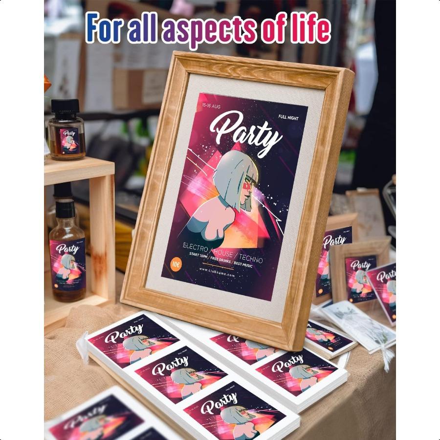 

Бумага для наклеек Глянцевая Печатная Виниловая для Струйного Принтера 40 Листов с Клеевой Основой Белые Наклейки Водонепроницаемая Быстросохнущая Устойчивая к Разрыву и Царапинам United States