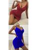 Women's European & American Sexy V-Neck Bodycon Sling Dress - Summer Style