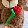 New Cute Teddy Bear Plush Toy Doll Rose Bear Gift for Girlfriend Valentine's Day Birthday