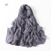 58 Colors Women Candy Color Voile Scarf Plain Solid Pashmina Female Warm Cotton Viscose Scarves Blanket Shawls And Wraps Bufanda