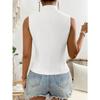 Fashion V-Neck Sleeveless Cardigan Women Suit Shirt Vest V Neck Jacket Slim Fit Office Vests Casual Solid Color Female Tank Top Elegant Clothing
