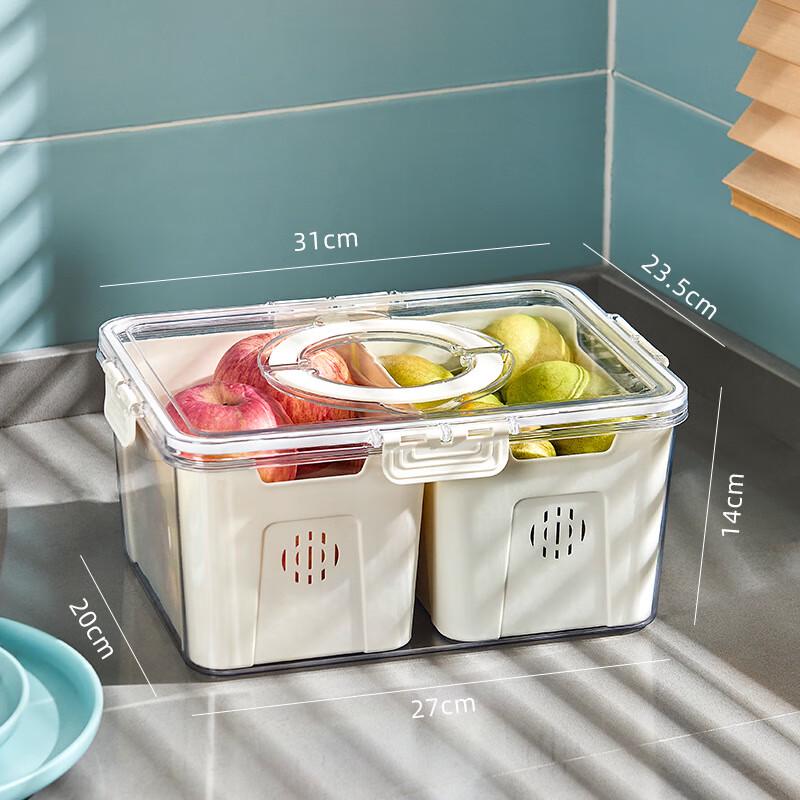 ZISIZ Refrigerator Egg Storage Box with Lid