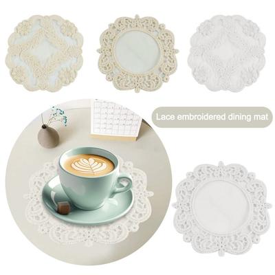 Napkin Lace Embroidered Coaster Kitchen Accessories Table Cover Insulation Dining Mat