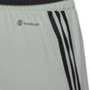 adidas Three Stripe Logo Drawstring Elastic Waist Straight Leg Shorts Women Shorts Gray HJ9823