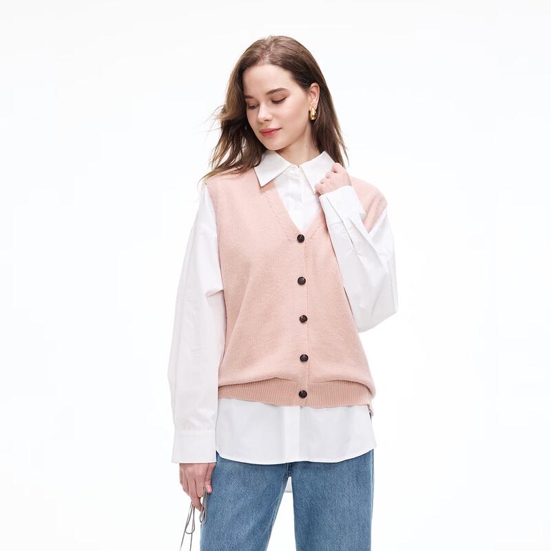 Women's V-Neck Knit Cardigan Vest