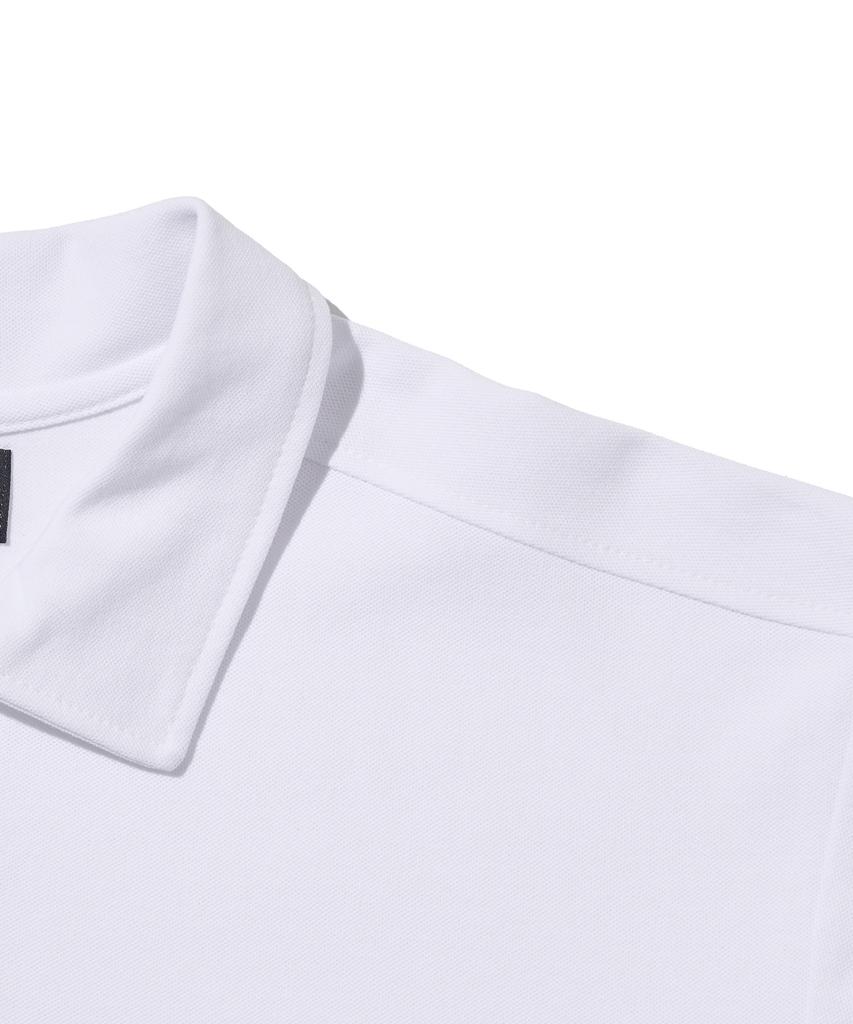 CARGOBROS Sorona Basic Collared Short Sleeve T-Shirt (White)