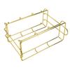 Bathroom Storage Rack Gold White 2 Tier Makeup Shelf Humanized Structure Anti Slip Counter Organizer Bathroom Counter Organizer