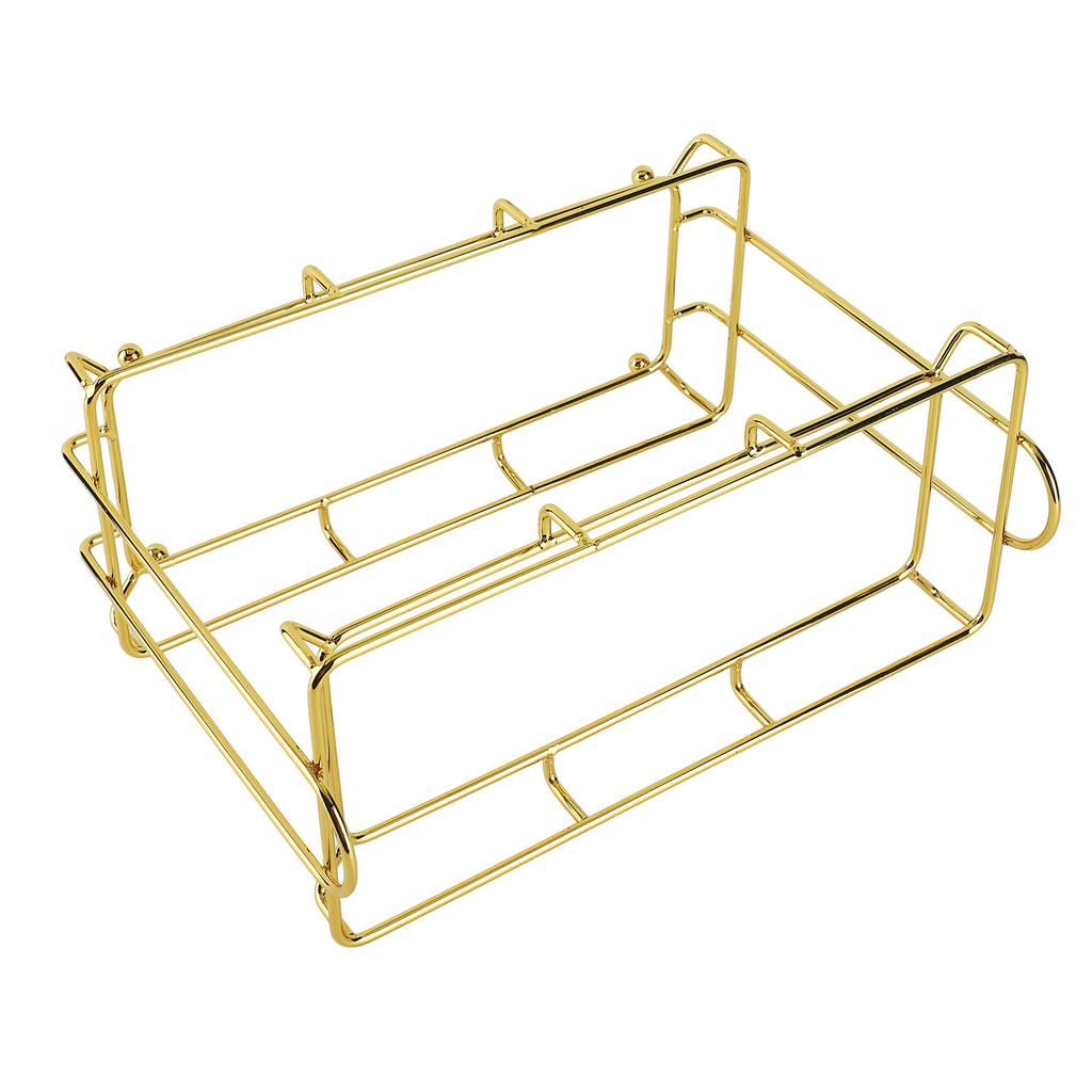 Bathroom Storage Rack Gold White 2 Tier Makeup Shelf Humanized Structure Anti Slip Counter Organizer Bathroom Counter Organizer