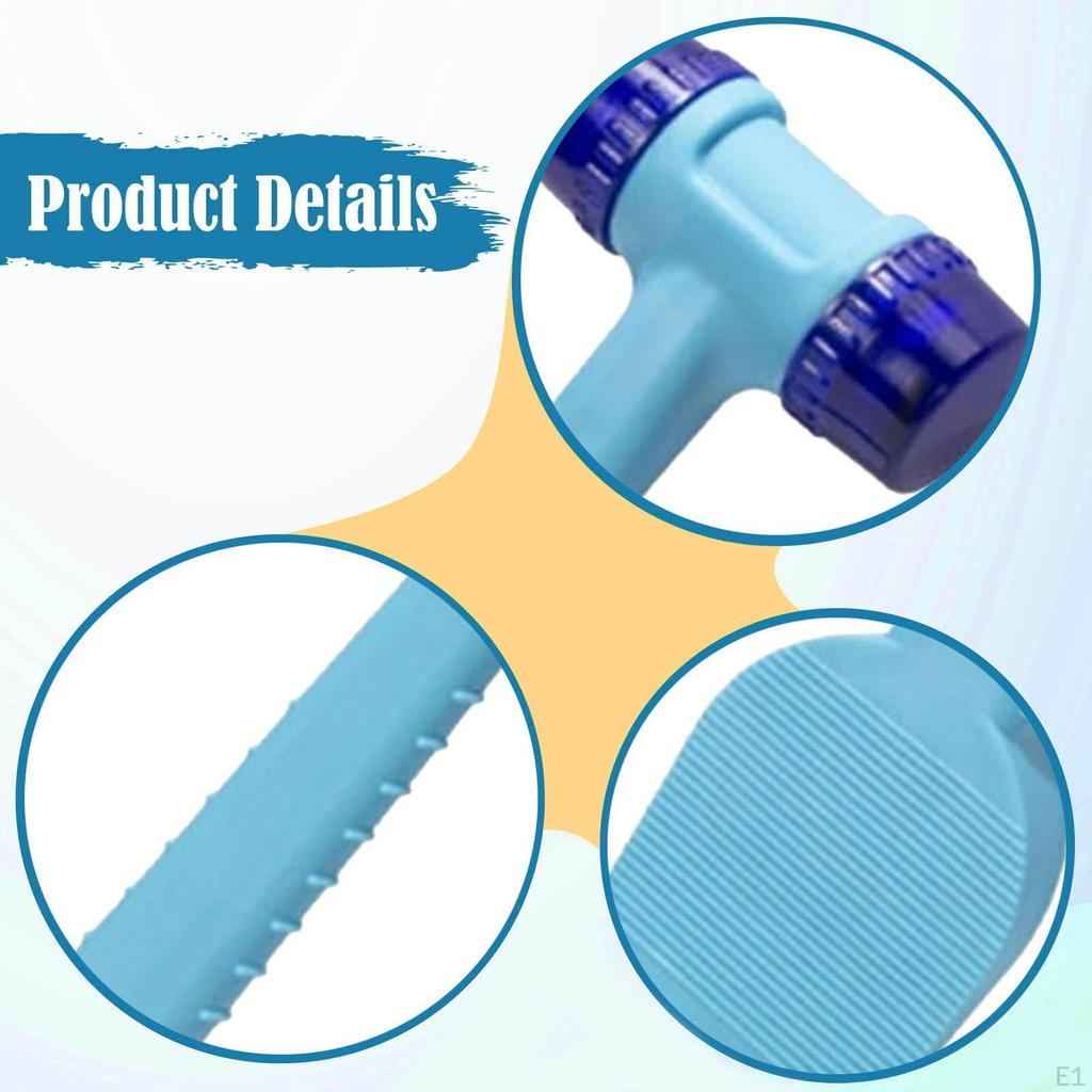 Double Head Mallet Rubber Ergonomic Grip Multipurpose Side for Home Decoration