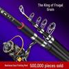 Minglun Wolf King Carbon Sea Rod Set: Super Hard, Long-Cast Fishing Gear.