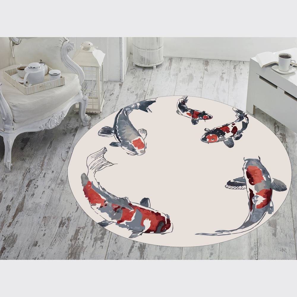 

Mosimoso Home H1060 Ковер с точечной подошвой и цифровой печатью 100x100 cm