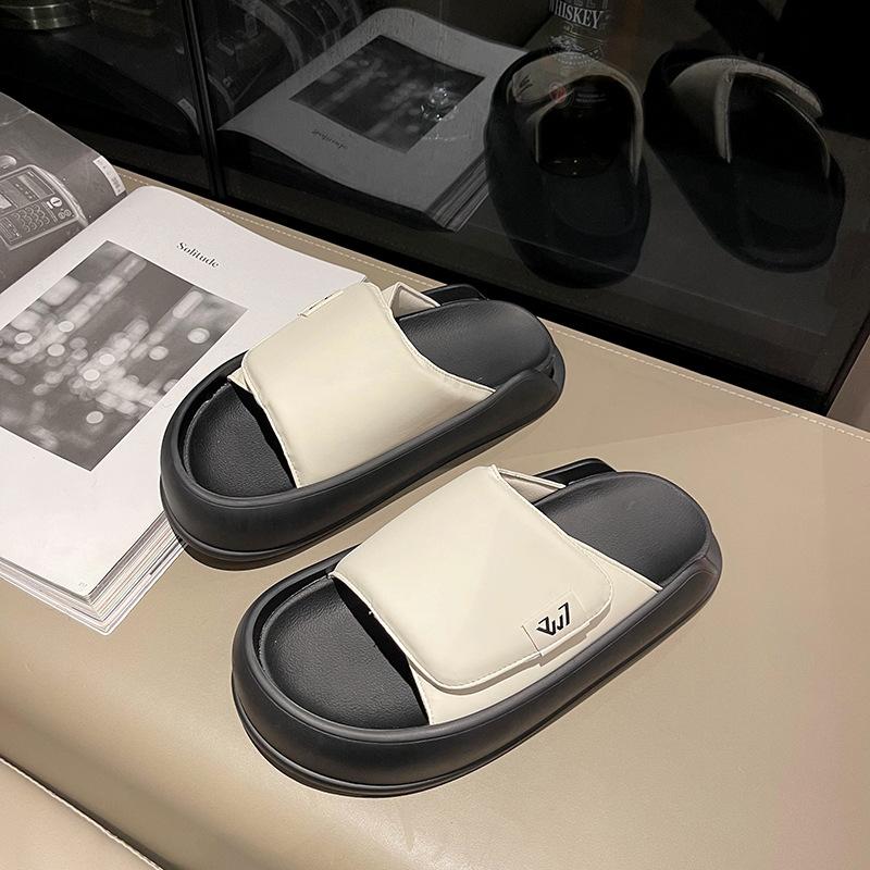 

Интернет-знаменитость серебристые толстоподошвенные крутые шлепанцы женские летние для ношения с юбкой 2024 новые нишевые с ощущением высокого класса для выхода в свет пляжная обувь 35 бежевый