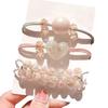 Stylish Hair Ties, Hair Accessories, Hair Ornaments, Rubber Bands, Hair Arrangements, Beaded, Pearl-Like, Popular, Cute, Stylish (Pearl-Like 3-Piece