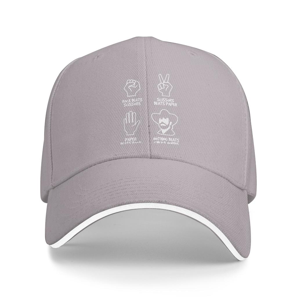 Rock Paper Scissors Chuck Norris Baseball Caps Vintage Sandwich Hat for Men Women Adjustable Sun Cap Running Golf