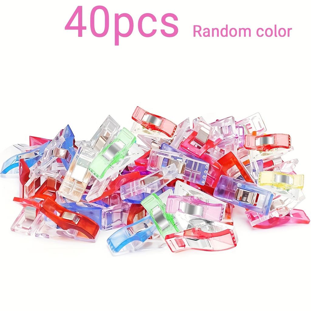 40/70/120pcs Multi-Purpose Sewing Clips for Fabric & Quilting - Secure Grip, Ergonomic Design, Mixed Colors