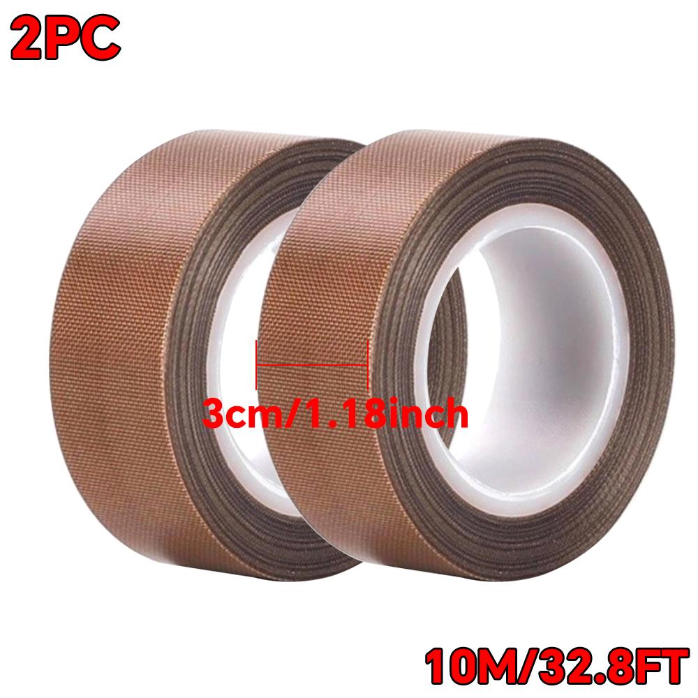 High Temperature Resistance Tape 300 Degrees PTFE Cloth Heat Insulation Adhesive Sealing Tape Cloth 10M Length