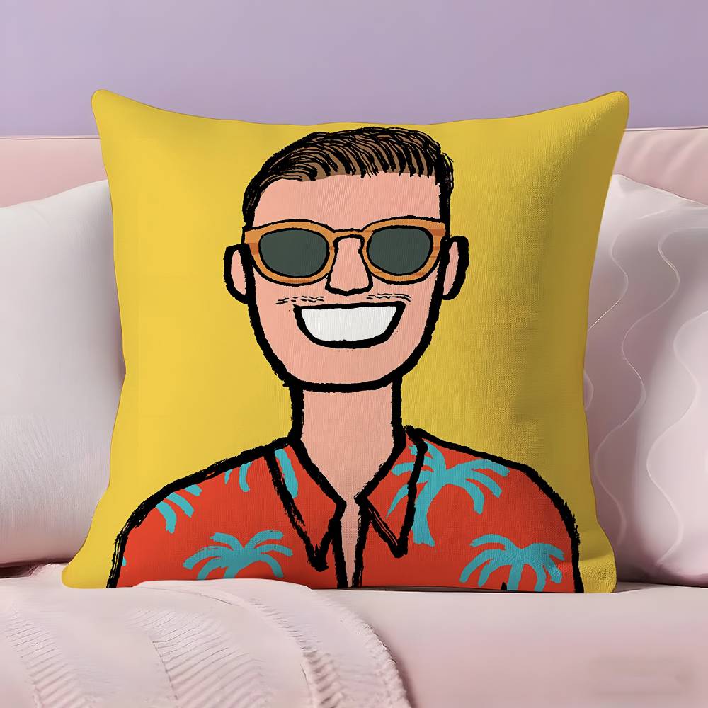 J-Jean J-Jullien Art Pillow Case Pillowcase Ultra Soft Skin Friendly Fabric Cloud Like Comfort & Concealed Zipper
