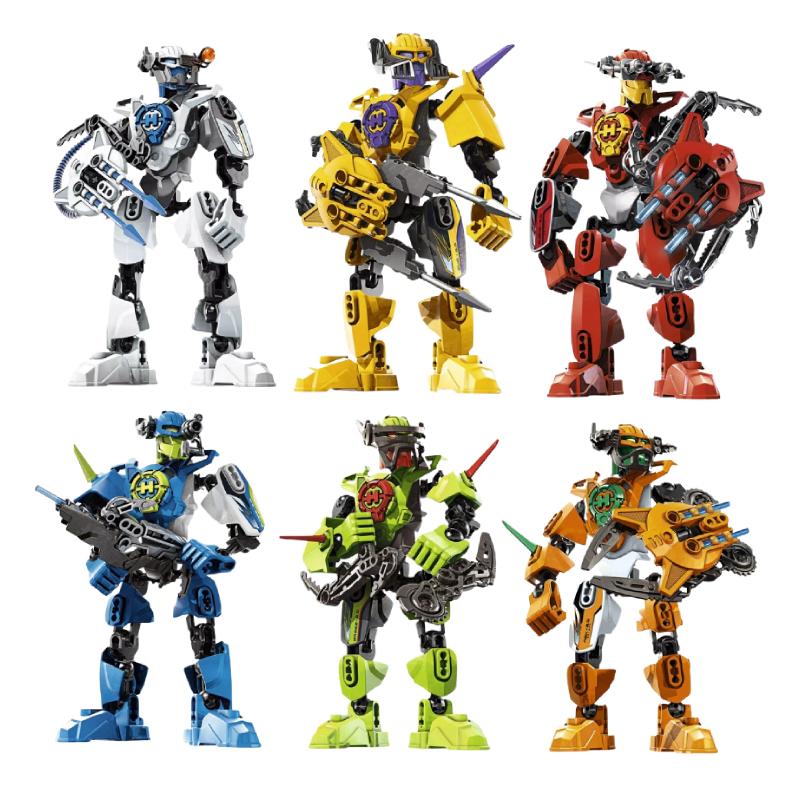 

Hero Factory Шестиствольный Сборный Робот Модель Игрушка Сделай Сам Креативный Строительный Набор Кирпич