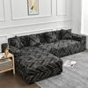 Geometric Printed Couch Cover Sofa Cover Elastic Slipcovers for Pets Chaselong Protector L Shape Anti-dust Machine Washable 1PC