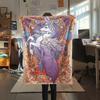 1PC The Last Unicorn Print Flannel Blanket, High Quality Comfortable for All Seasons, Home Decor, Warmth and Comfort, Perfect for Christmas Gifts199