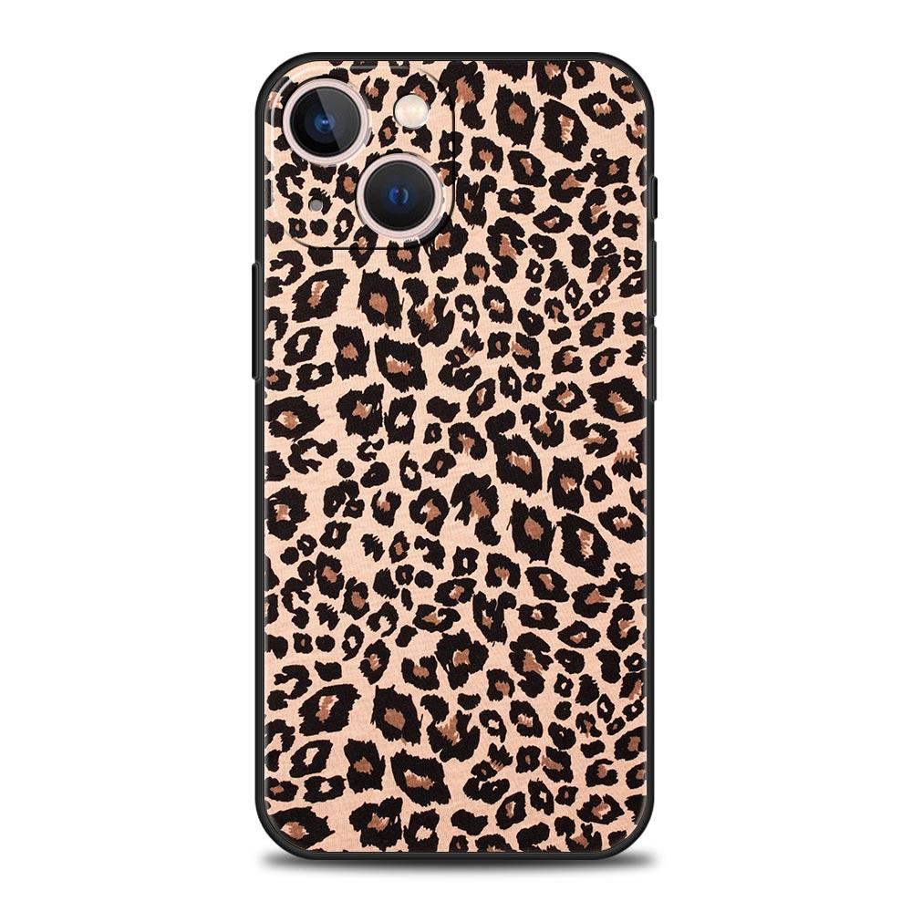Sexy Trendy Leopard Print Phone Case For iPhone 17 Air 16 Plus 13 15 14 12 11 Pro MAX 7 8 SE Soft TPU Shockproof Cover Funda