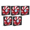 5Pcs Computer Power Cooling Fan Power Supply Cooler LED PC Chassis Fan Heat Sink 12V 12cm