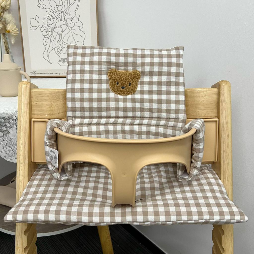Korean-Style Cartoon Baby Growth Chair Cushion for Children's Dining Chair Backrest