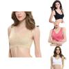 Women Lady Sexy Front Cross Adjustable Side Buckle Lace Vest Wireless Sport Bra For Ultimate Comfort And Style